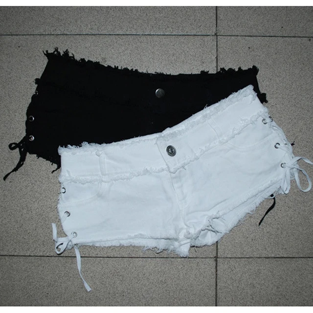 Sexy Women Tassel Low Rise Waist Hot Short Sexy Denim Booty Sexy Jeans Shorts Cute Micro Mini Short Club Wear Fashion F26 3
