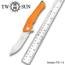 TwoSun Knives G10 D2 Fast Open Folding Pocket Knife tactical knife Survival knives camping outdoor Pathfinder Aranea TS114-G10 TwoSun Knives G10 D2 Fast Open Folding Pocket Knife tactical knife Survival knives camping outdoor Pathfinder Aranea TS114-G10