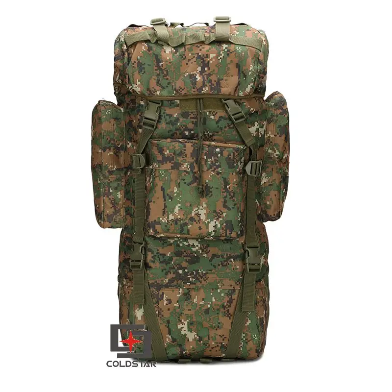 

Outdoors Tactical Military Army Rucksack 65L Large Capacity Rain Cover Camping Trekking Shoulder Bag Backpack for Hiking Travel
