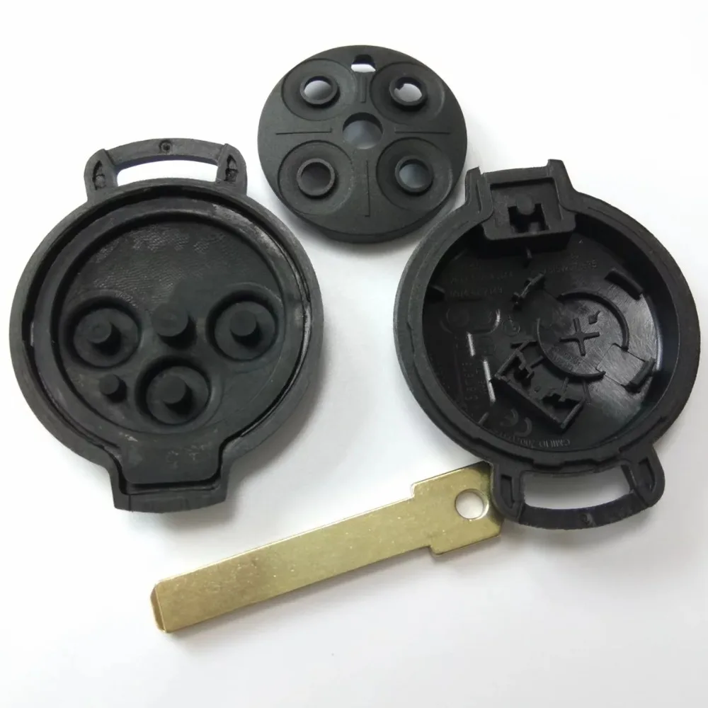 Совершенно новая Замена Корпуса Smart Remote Key Case Fob 3 Кнопка для Mercedes Benz Fortwo|button brand|button