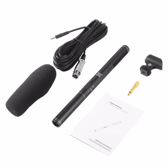 Professional High Sensitivity Vioce Recording Broadcast Stereo Condenser Interview Uni-Ultra-Directional Microphone