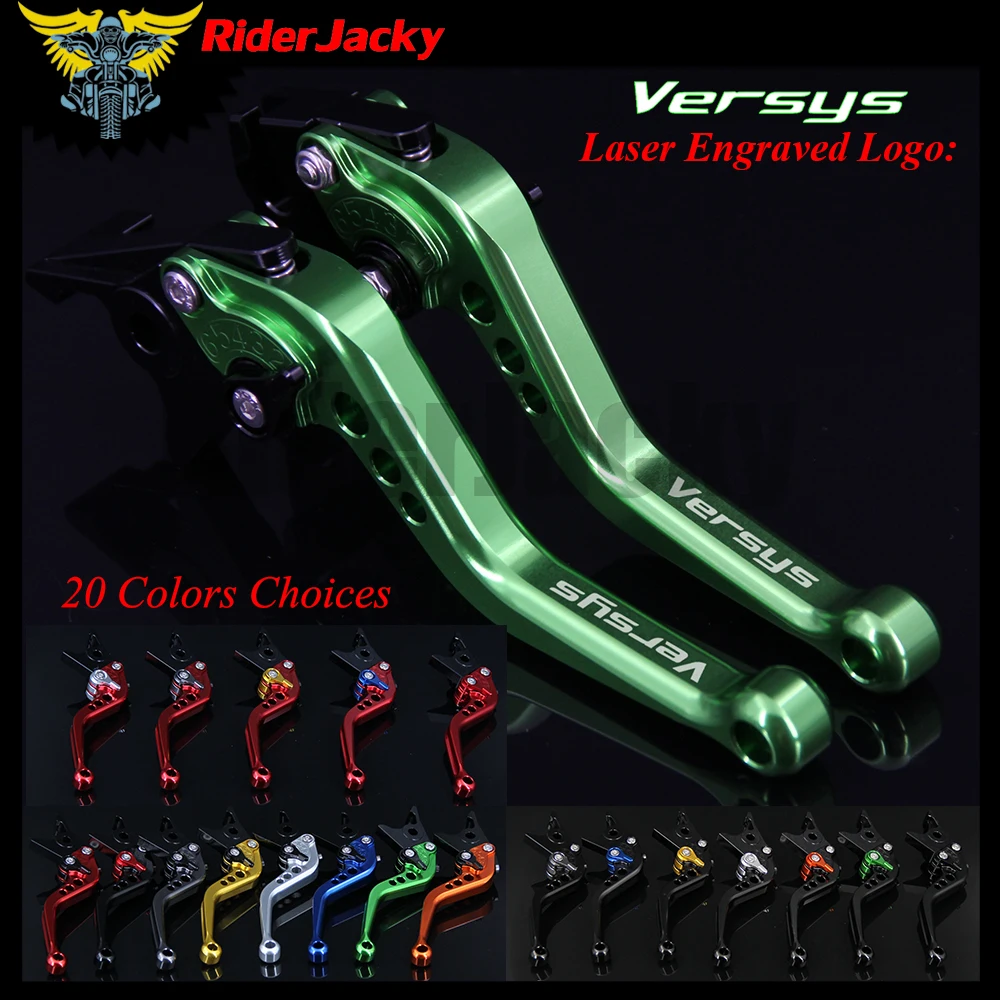 RiderJacky CNC регулируемые 14 7 см Короткие тормозные рычаги сцепления для Kawasaki VERSYS (650cc)