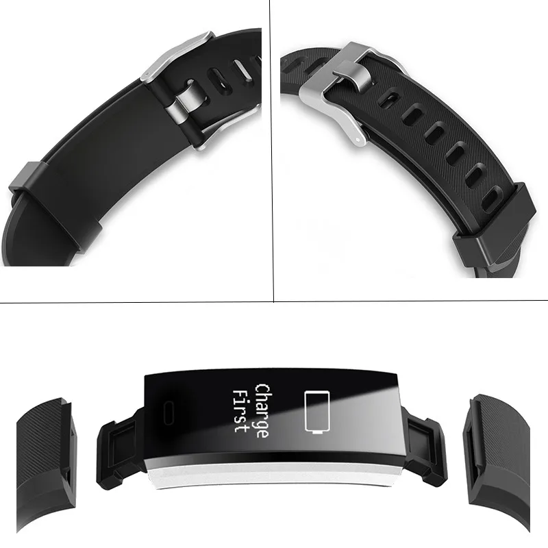 Hembeer H115 Smart Bracelet GPS Fitness Tracker Watches Band Heart Rate Monitor Step Counter Alarm Clock Wristband pk fit bit