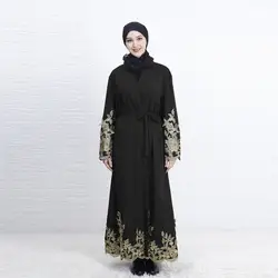 Элегантный дизайн Модная мусульманская абайя кардиган турецкий хиджаб Исламская, молитвенная Костюмы длинное Абаи z0416