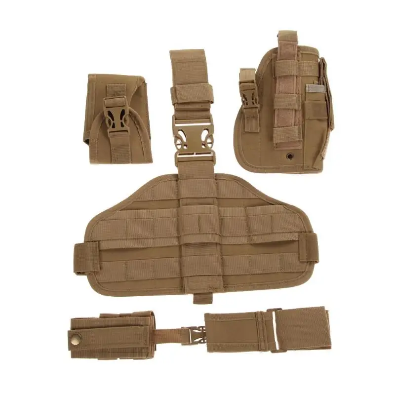 Molle быстрого отсоединения падения нога кобура 600D нейлон сумки с MOLLE висячая сумка для хранения мусора держатель Открытый BagTop качества 5