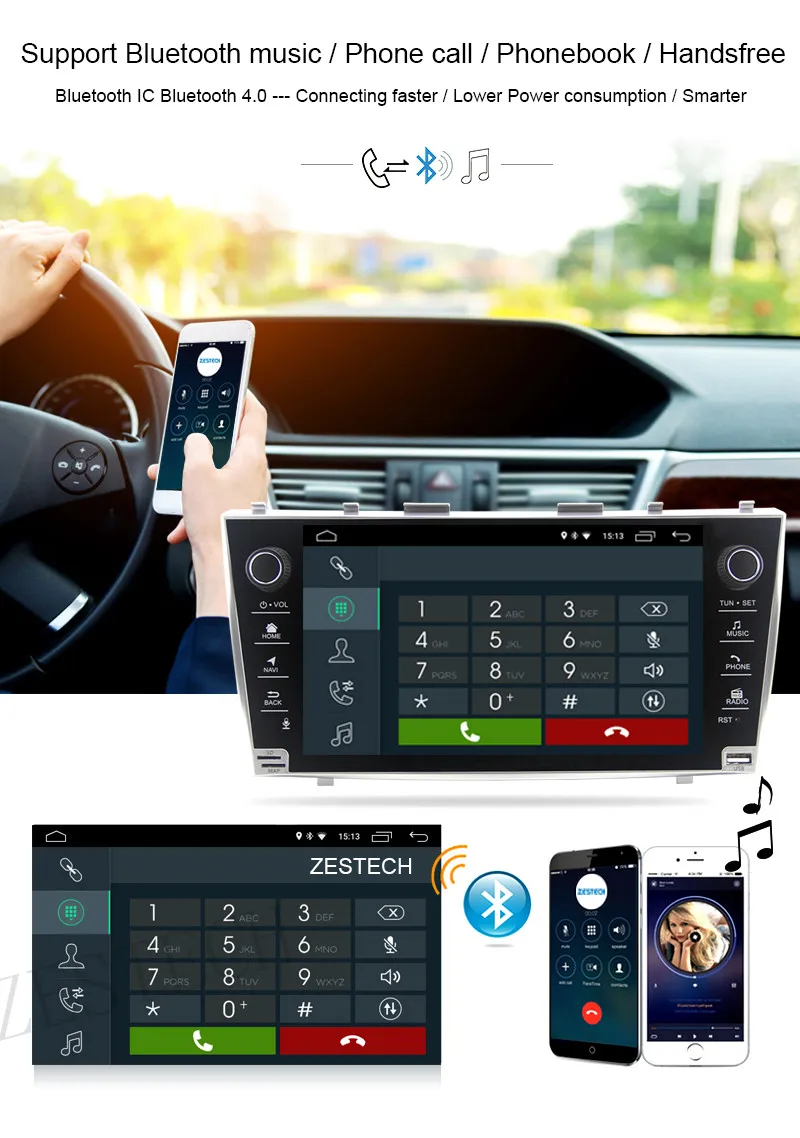 Excellent GPS DVD Car Radio 2 din For Toyota Camry 40 2007 2008 2009 AutoRadio Android Head Unit Car DVD Player Multimedia 2 din camry 11