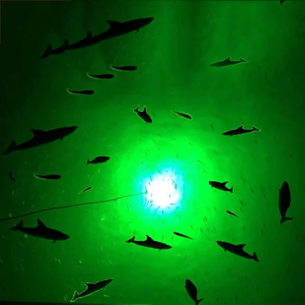 12V светодиодный зеленый подводный погружной ночной Светильник для рыбалки 10W 117 Led