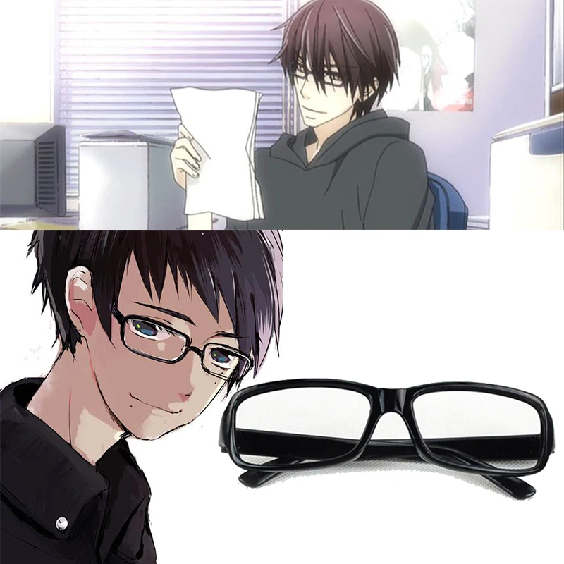 

For Anime Sekai-ichi Hatsukoi Takano Masamune Cosplay Glasses Photography Prop NewAo no Exorcist Okumura Yukio Glasses Eyewear