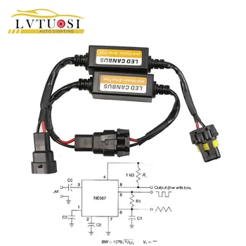 

LVTUSI 2PCS H4/H7/H8/H11/H13/HB3(9005)/HB4(9006) Canbus Wiring Harness Adapter LED Car Headlight Bulb Auto LED Light CANBUS CJ