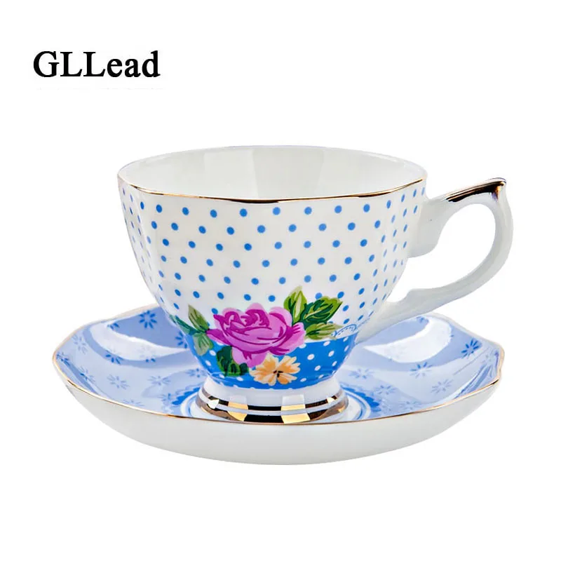 GLLead английская Мода костяная китайская чайная чашка с блюдцем керамические