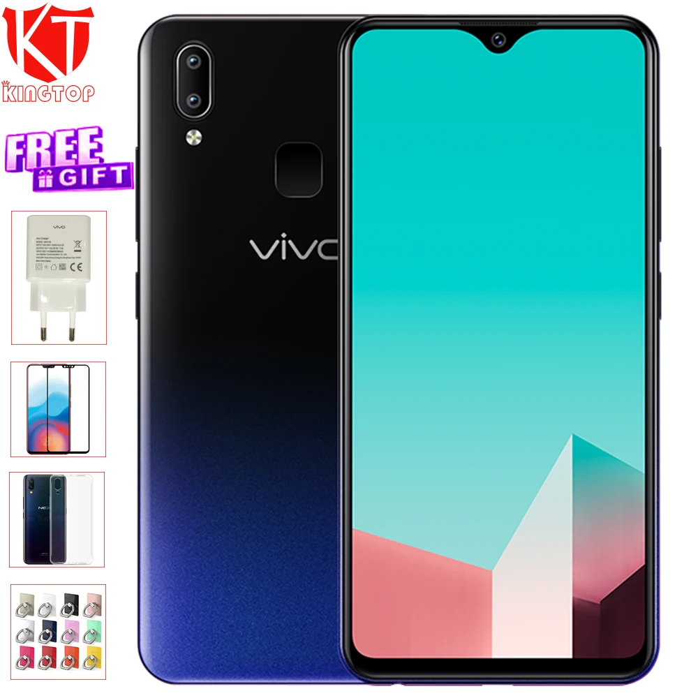 

Original Vivo U1 Mobile Phone 6.2" 3GB RAM 32GB ROM Snapdragon Octa Core Android 8.1 3 Cameras 8.0MP+13.0MP 4030mAh Play Store