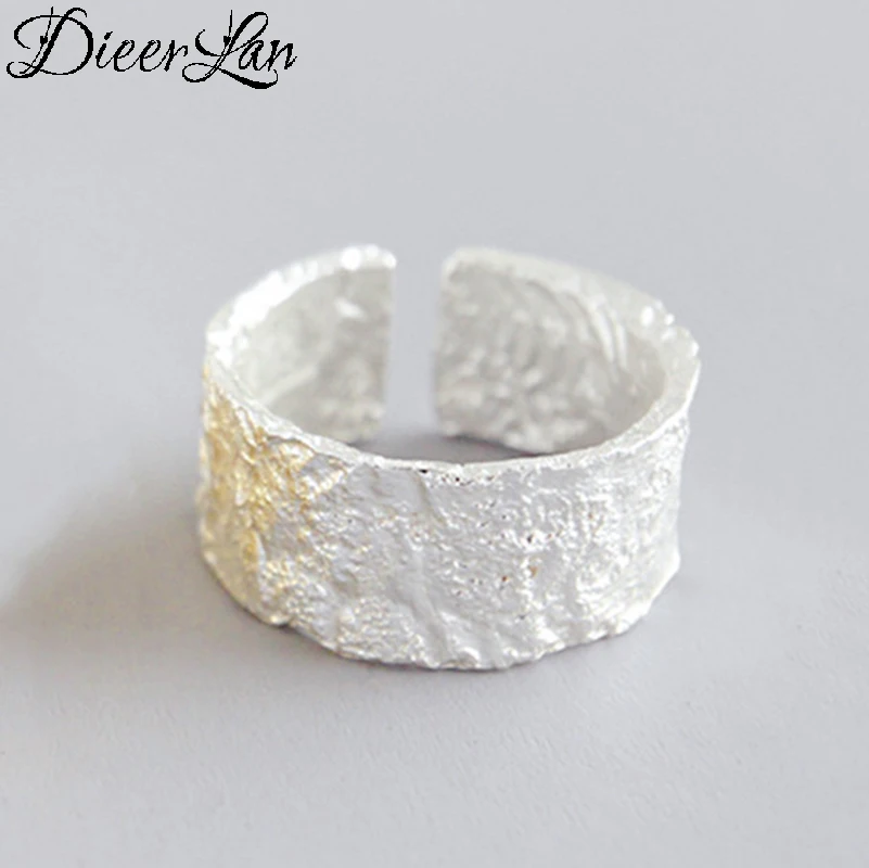

Summer Bohemian 925 Sterling Silver Width Large Rings for Women Statement Jewelry Retro Open Finger Antique Rings