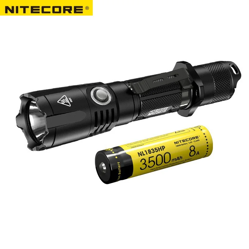 

NITECORE MH25GTS CREE XHP35 HD LED 1800 Lumens USB Charging Tactical Flashlight With NITECORE NL1835HP Battery