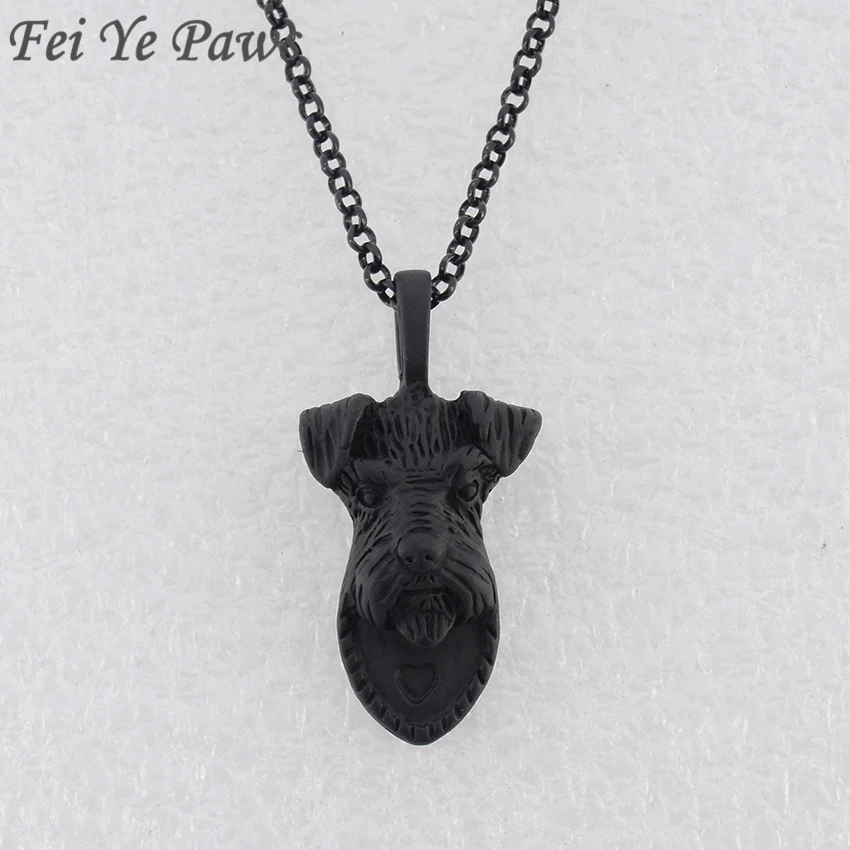 Fei Ye Paws винтажное ожерелье и кулоны с собачкой Шнауцер аниме Бохо длинное Макси ожерелье для женщин мужчин ювелирные изделия лучший друг чокер
