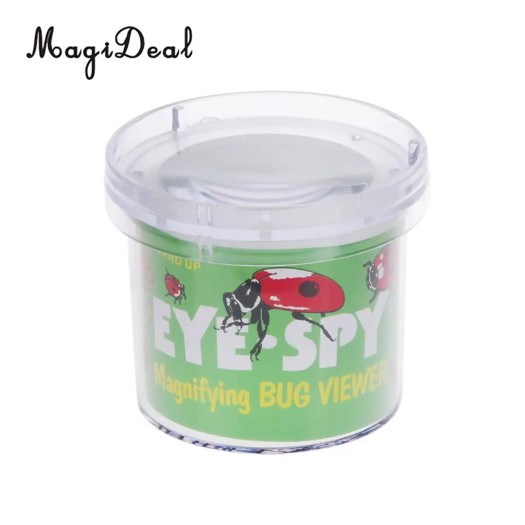 MagiDeal Insect Viewer Locket Box Jar Magnifier Bug Magnifying Loupe Watch Children Toy for School Experiment Hiking Camping