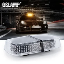 Oslamp 1 шт. светодио дный Предупреждение ющий свет желтый/янтарный мигающий свет авто Магнитный всасывающий стробоскоп свет для тумана/дождливой погоды аварийная лампа