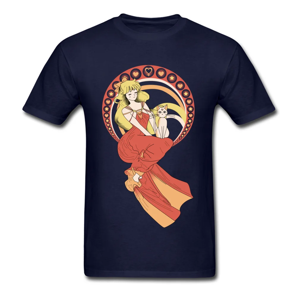 Fashion Men T-Shirt O-Neck Short Sleeve 100% Cotton Fabric Venus New Art Tops T Shirt Customized Tshirts Top Quality Venus New Art navy
