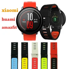 2016 New For Xiaomi Huami font b Amazfit b font Watch Silicone Strap Smart Watch font