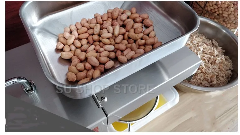 Mini Oil pressing Machine Soybean Home Use Oil Pressers Cold Peanuts Electric Stainless Steel Oil Press Machine