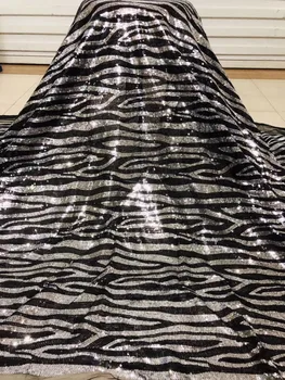 

nice looking J-12112 embroidery sequins tulle mesh lace fabric with good quality for party dress