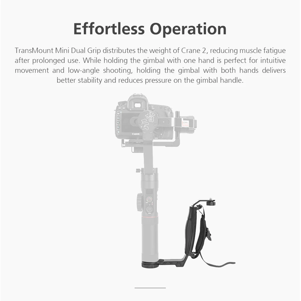 ZHIYUN Crane 2 ручки с L кронштейном 1/4 винтовой коннектор для Weebill LAB Plus Одноручное