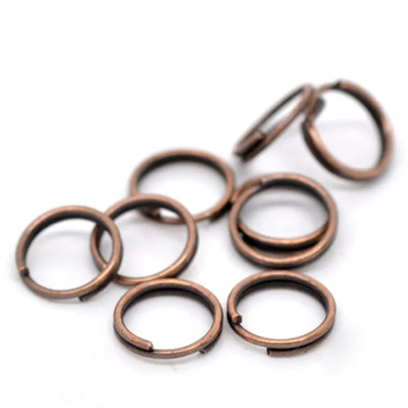 

500Pcs Round Double Loops Open Split Jump Rings DIY Jewelry Making 8mm, 4 Colors