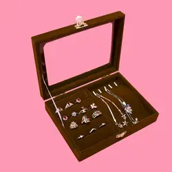 Mordoa Ювелирная упаковка шкатулка коробка ювелирные изделия Изысканный Драгоценности контейнер кольцо Серьги Цепочки и ожерелья коробка