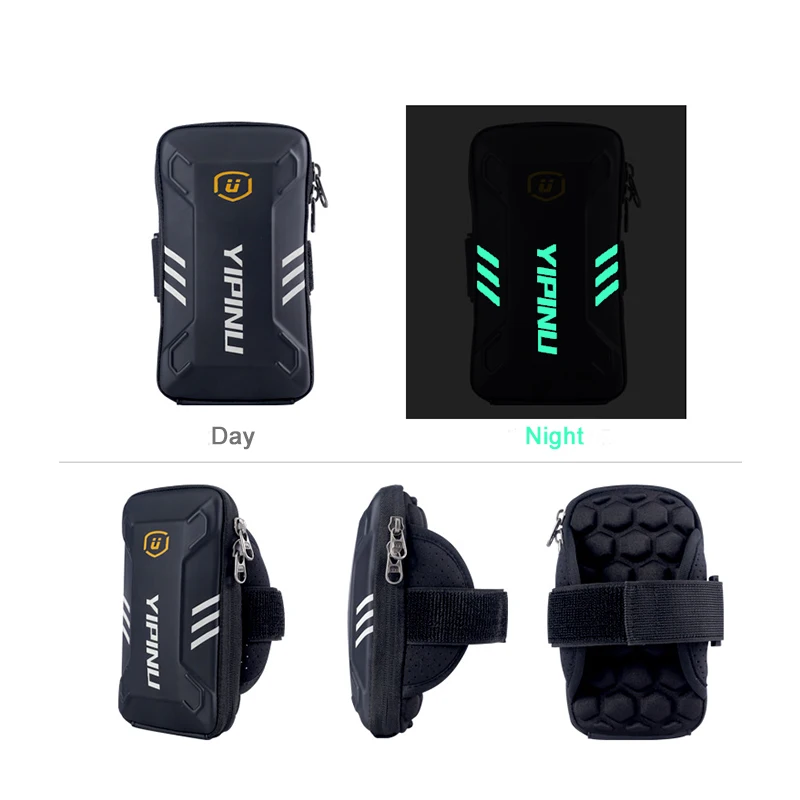 Yipinu impermeable pequeño bolso de Fitness para correr cartera Jogging teléfono soporte monedero brazalete gimnasio brazo bolso accesorios deportivos 4 pulgadas 6