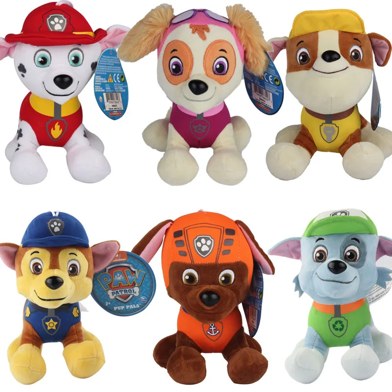 kawaii patrol toys plush 20 30cm cartoon plush doll dog puppy patrol