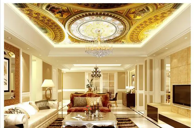 

Custom 3d ceiling wallpaper Zenith mural wallpaper ceiling adornment ceiling wallpaper