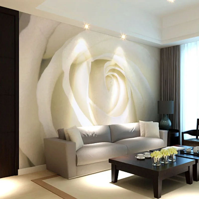 Custom-Photo-Mural-Modern-Minimalist-3D-White-Rose-Non-woven-Wallpaper-For-Living-Room-Sofa-Background (1)