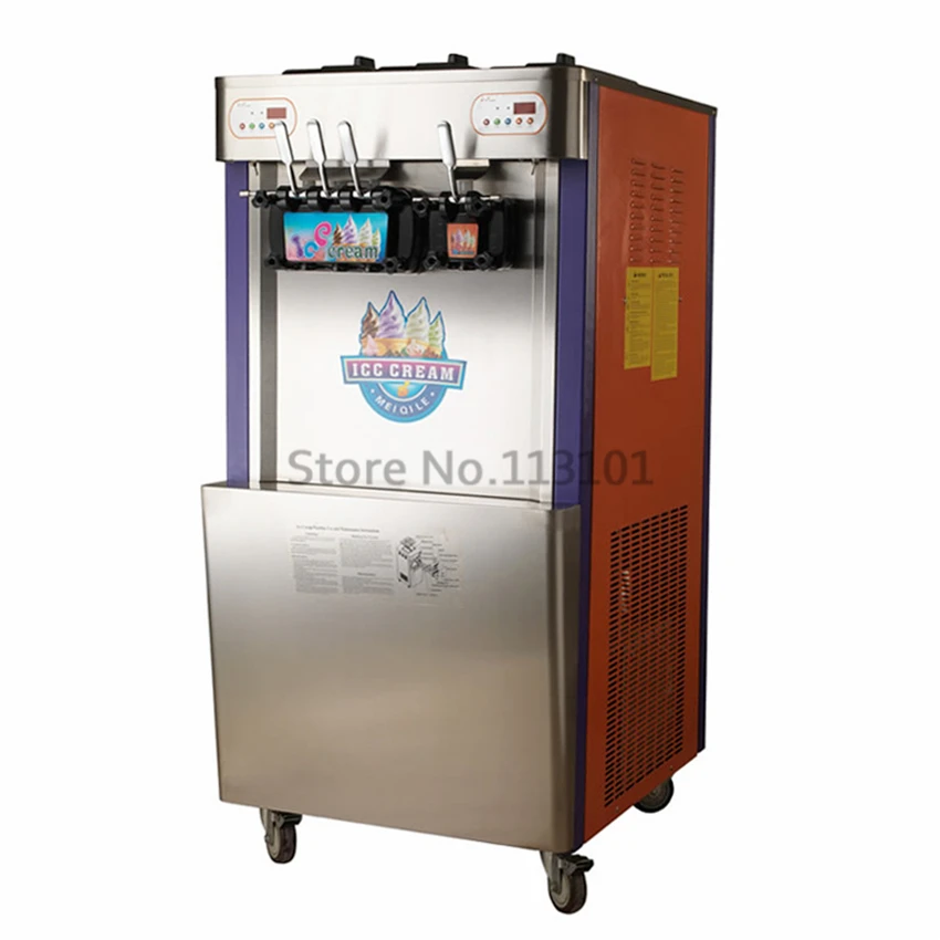 4 Flavors Big Commercial Ice Cream Machine Hight Capacity Soft Icecream Maker Brand NEW Special