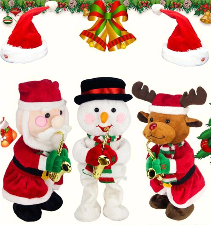 Рождественская Поющая игрушка электрическая кукла Санта-Клауса подарок домашний Декор танец с музыкальным подарком игрушки для детей Stangding новогодние игрушки