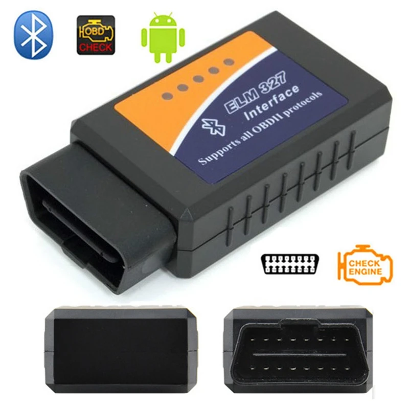 ELM327 Bluetooth V2.1 работает на Android Torque Elm 327 Bluetooth OBD2/OBD II Универсальный Автомобильный диагностический сканер OBD2 туристический компьютер