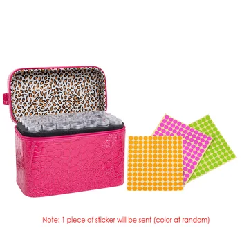 

Diamond Painting Tool Hand Bag with 84 Bottles Cross Stitch Beads Container Diamond Mosaic Storage Box Diamond Embroidery Bags