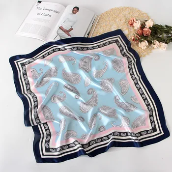 

Free Shipping Women Handkerchief Ladies Headscarf Girl Neckerchief Headband Floral Pattern Pocket Square Handkerchief MGG009