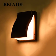 BEIAIDI 3 Вт 15 Вт вилла коридор настенный светильник s Открытый сад крыльцо Настенный светильник водонепроницаемый вилла забор двор настенные лампы для коридора