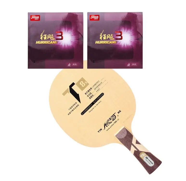 

Genuine Yinhe Galaxy T-8s Table Tennis Racket With Hurricane 3 Rubber Ping Pong Racket Raquete De Ping Pong