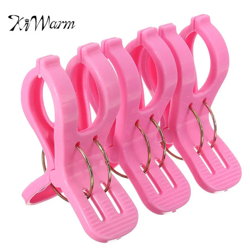 KiWarm 3Pcs Plastic Extra Large Strong Clips Washing Line Clothes Pegs