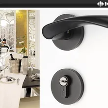 Немецкая KLC черная Минималистичная стильная Высококачественная Крытая алюминиевая дверь