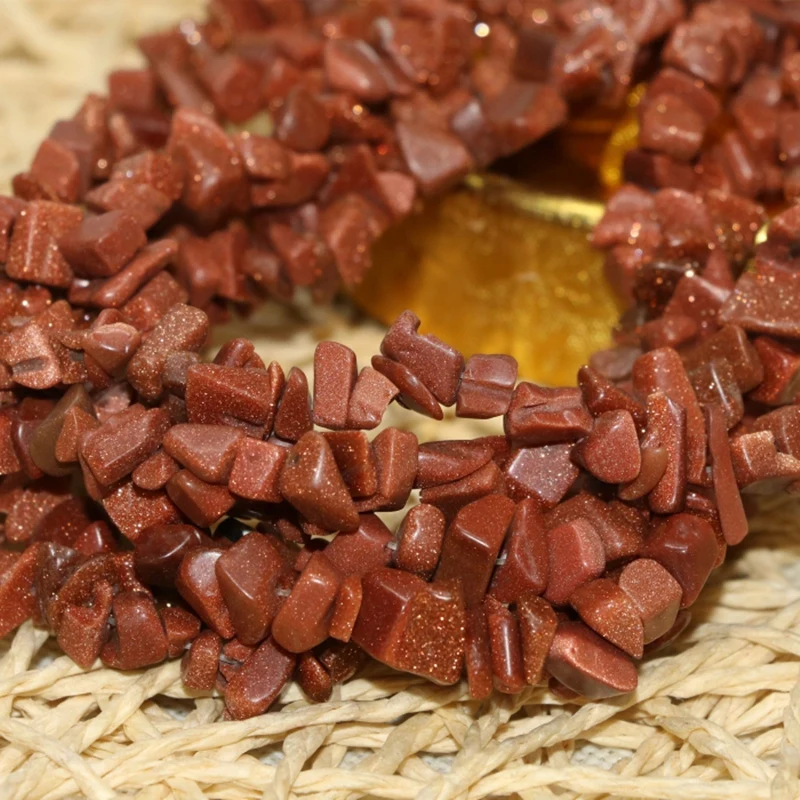 

Semi-precious natural stone chip shape gold sandstone irregular gravel 5-7mm nugget loose beads women jewelry making 32inch B533