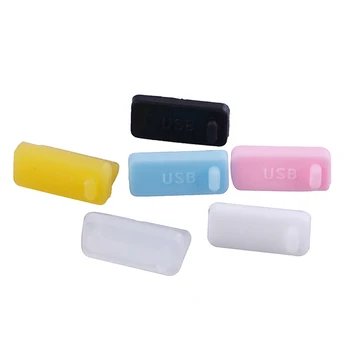 

10pcs/pack Silicone Anti Dust Plug Stopper Universal Dustproof USB Port RJ45 Interface Cover For Laptop PC