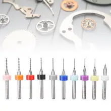 10 шт./компл. 0,3-1,2 мм Вольфрамовая сталь твист хвостовик сверла отверстие гравировка резка инструмент Бит высокого качества часы комплект для создания бижутерии b