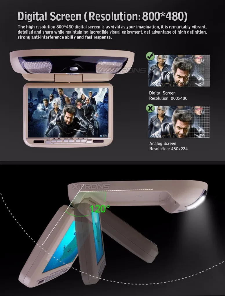 Top 9" Digital Screen Beige Color Car Roof DVD Flip Down Car DVD Roof Monitor Car DVD with 2 IR Headphones (Black & Grey Optional) 1 Top 9" Digital Screen Beige Color Car Roof DVD Flip Down Car DVD Roof Monitor Car DVD with 2 IR Headphones (Black & Grey Optional) 1