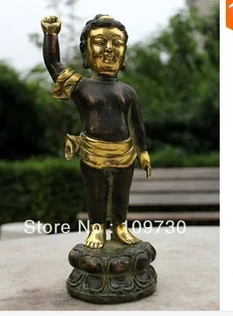 

bir 00339 Rare OLD Tibet Copper Bronze Buddhism Buddha Statue