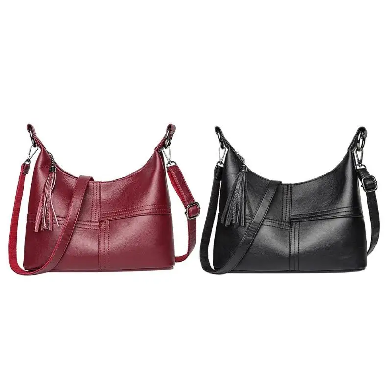 

Women Leather Handbags Women Zipper Hobo Messenger Bags Designer Crossbody Bag Women Bolsa Top-handle Bags Tote Shoulder Bags