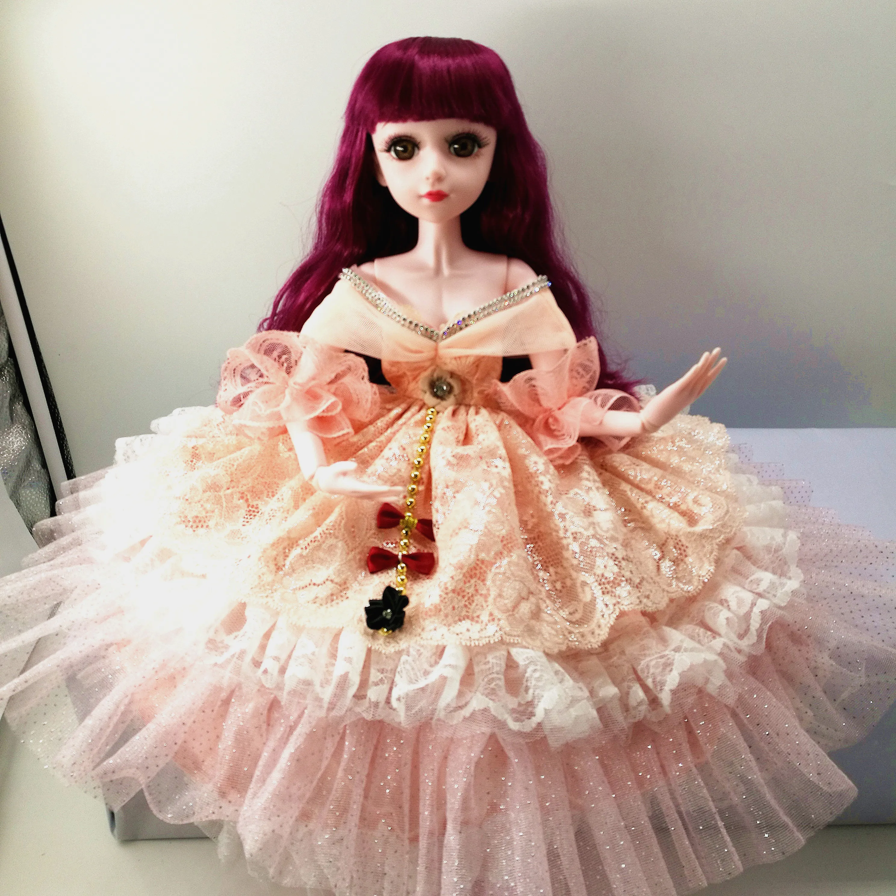 BJD кукла 1/3 коричневые глаза с BJD одежда обувь 60 см Кукла девочка подарок игрушки ручной работы силиконовая кукла реборн модная игрушка для детей