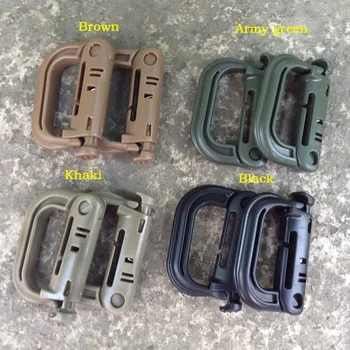 

1000pcs/Pack Molle Tactical Backpack EDC Shackle Carabiner Snap D-Ring Clip KeyRing Locking Wholesale #MB0057-C