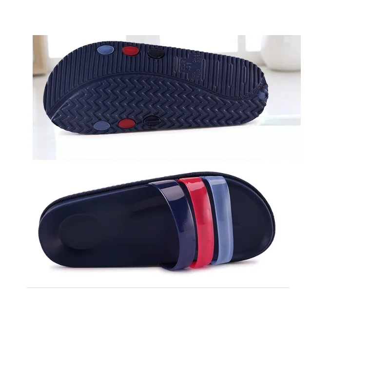 Новые мужские летние тапочки обувь Домашние тапочки badslippers Chaussure De Plage Homme Chaussure mensstriped сандалии мягкие Тапочки