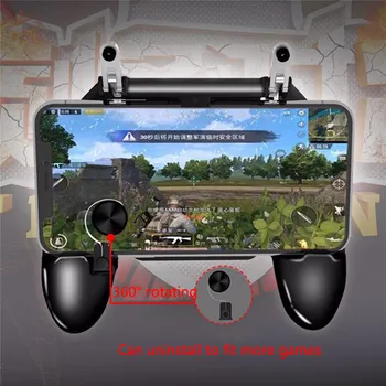 

Mobile Gamepad Controller Joystick Free Fire Button PUGB Game Pad Remote Console for iPhone Android Phone With Folding Bracket
